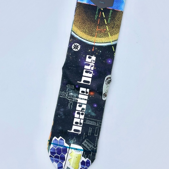 NEW Stance x Beastie Boys Intergalactic Graphic Crew Socks Men’s Large (9-13) - Picture 4 of 7